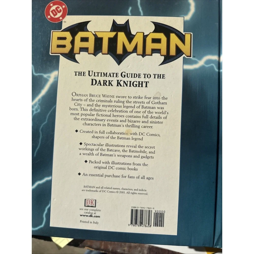 Signed BATMAN The Ultimate Guide to the DARK KNIGHT HC 1st Ed 2001 Scott Beatty